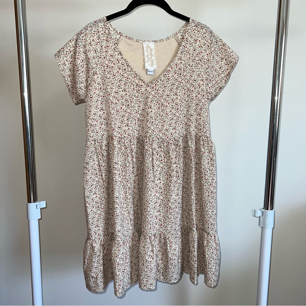 Sadie & Sage Floral Tiered Babydoll Dress
